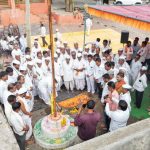 तलवाडा भक्तीचे केंद्र- पंढरीनाथ महाराज पगार:तलवाडा येथे प्रभू श्रीराम, शनेश्वर महाराज मंदिराचे भूमिपूजन उत्साहात‎