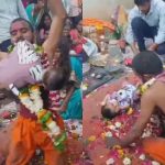 काळजाचा थरकाप उडवणारा प्रकार!:अकोल्यात भोंदू बाबाने चिमुकल्याला चक्क दाताने उचलून हवेत गरागरा फिरवले