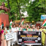 महिला आरक्षण बिल: पुणे महिला काँग्रेसचे भाजपविरोधात आंदोलन:स्वाती शिंदे यांची त्वरीत अंमलबजावणीची मागणी, खोटा प्रचार थांबवण्याचे आवाहन