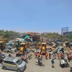 छत्रपती संभाजीनगरमध्ये 120 अतिक्रमणे जमीनदोस्त:शहानुरमिया दर्गा रोडवरील फळविक्रेते, चायनीज चौपाटी हटवली; मनपाची कारवाई