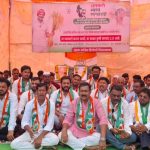 शेतकरी विरोधी व्यापार करार रद्द करा:स्वस्त विदेशी शेतीमालामुळे देशांतर्गत बाजारपेठ धोक्यात, हिंगोलीत काँग्रेसच्या वतीने धरणे आंदोलन