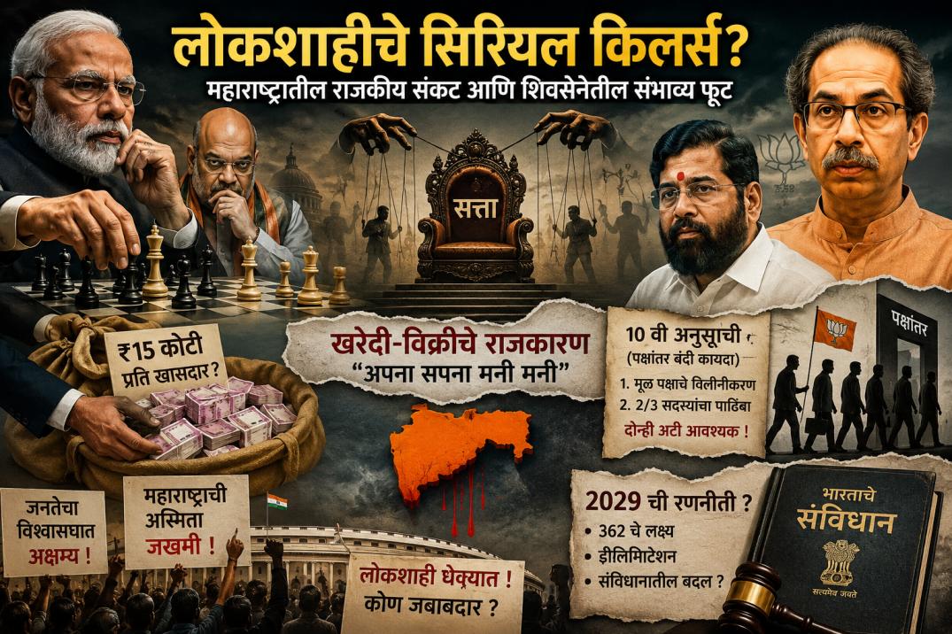 महाराष्ट्रातील राजकीय संकट आणि शिवसेनेतील संभाव्य फूट – VastavNEWSLive.com