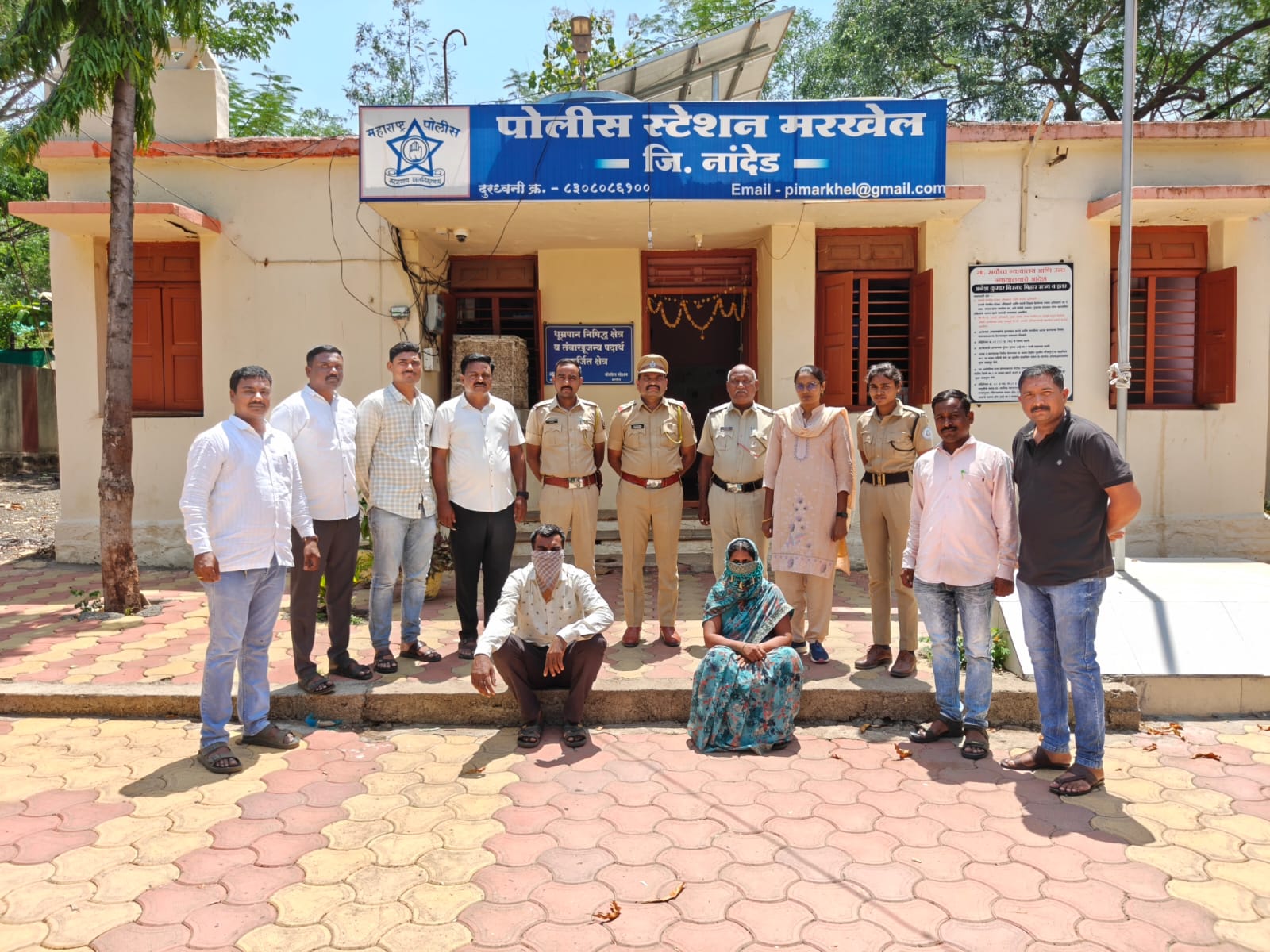दोन महिन्यांपूर्वी खून करून गाडलेले प्रेत मरखेल पोलिसांनी शोधले 