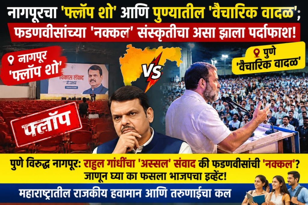 राहुल गांधींचा अस्सल संवाद की फडणवीसांची नक्कल ? जाणून घ्या का फसला भाजपचा इव्हेंट! – VastavNEWSLive.com
