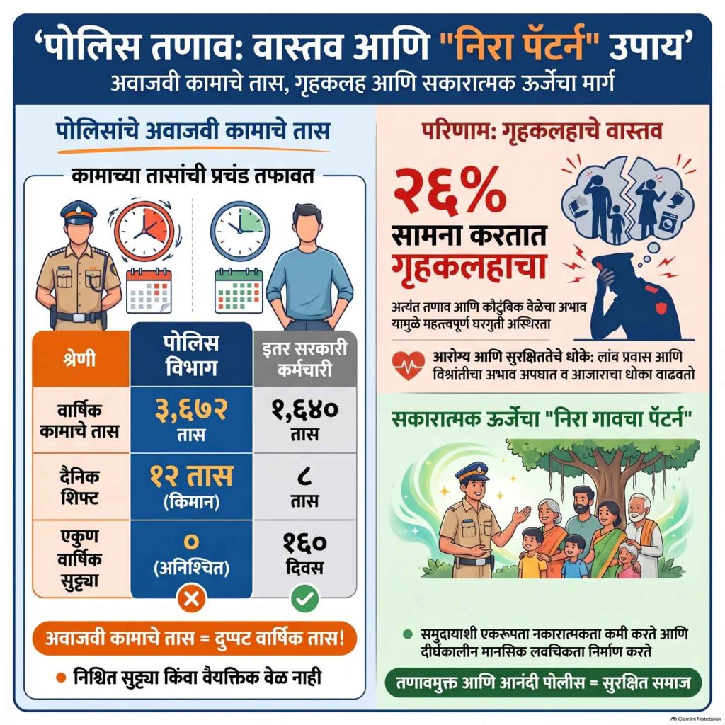 खाकीच्या आतला माणूस थकतोय ! पोलिसांच्या ताणतणावाचे आत्मपरीक्षण कधी होणार?