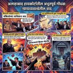 अभूतपूर्व! अलाहाबाद हायकोर्टात जजांच्या आसनाकडे फेकून मारल्या खुर्च्या अन् जोडे; कोर्टरूमची प्रचंड तोडफोड!